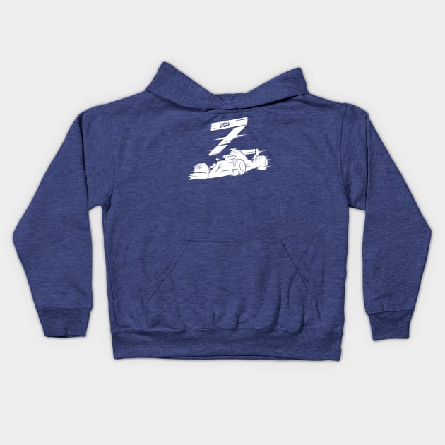 We Race On! 7 [White] Kids Hoodie by DCLawrenceUK